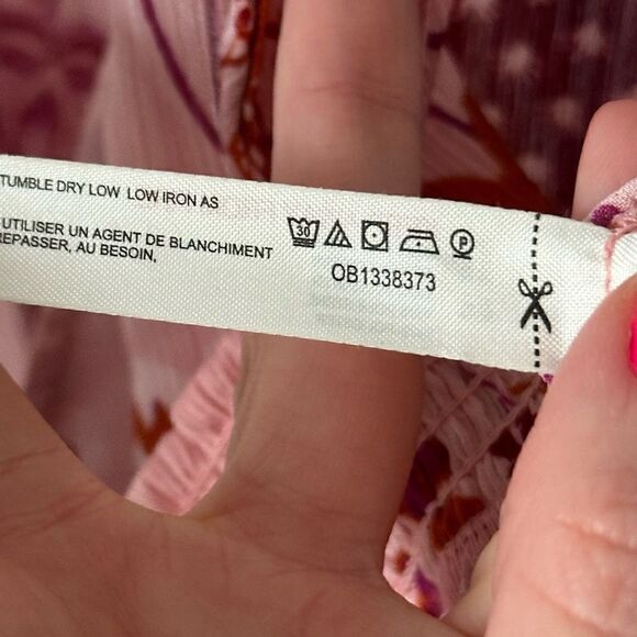 Free People Weekend In Montauk Pink Floral Print Cropped Tank Top - Picture 7 of 8